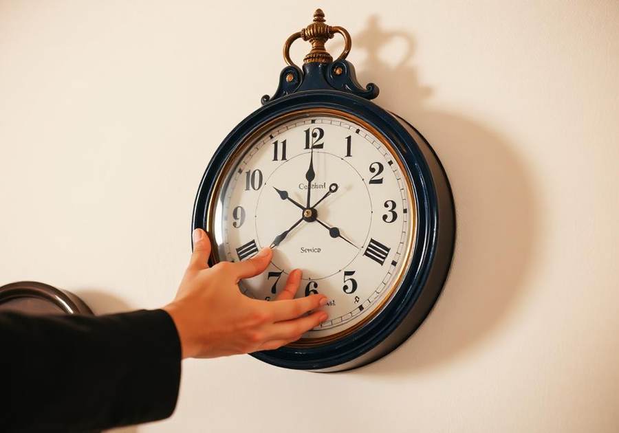 Wall Clock Repair in progress at the Wyattviano Co. workshop in Glendale, Arizona